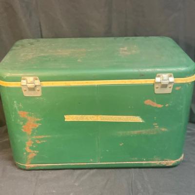 Vintage Classic Green Thermos Cooler Ice Chest