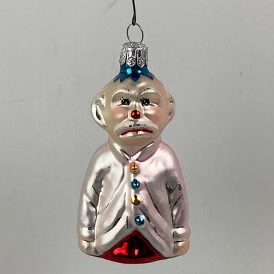 Lot 238. Vintage Christopher Radko Blown Glass Ornament â€œ Monkey Man â€œ