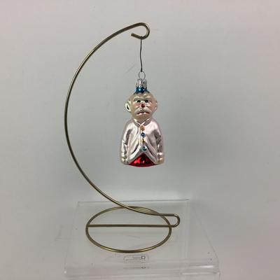 Lot 238. Vintage Christopher Radko Blown Glass Ornament â€œ Monkey Man â€œ