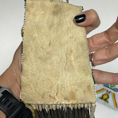 Vintage Handmade Southwestern Native American Beaded Medicine Bag Coin Purses