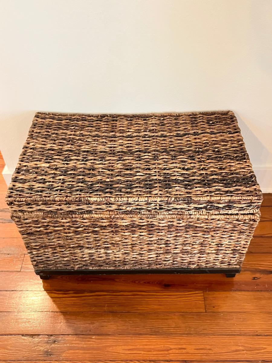 Target sales wicker trunk
