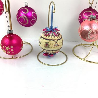 233 Vintage Pink Shiny Brite Ornaments