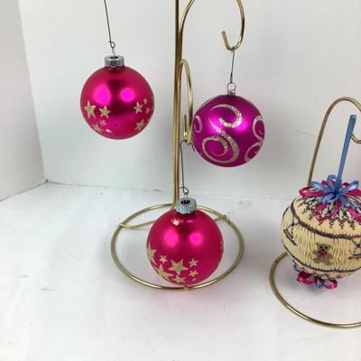 233 Vintage Pink Shiny Brite Ornaments