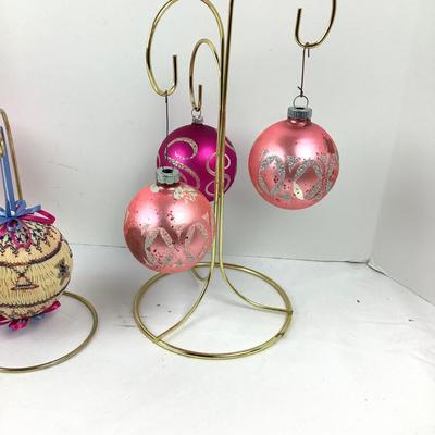 233 Vintage Pink Shiny Brite Ornaments