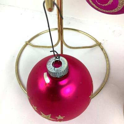 233 Vintage Pink Shiny Brite Ornaments