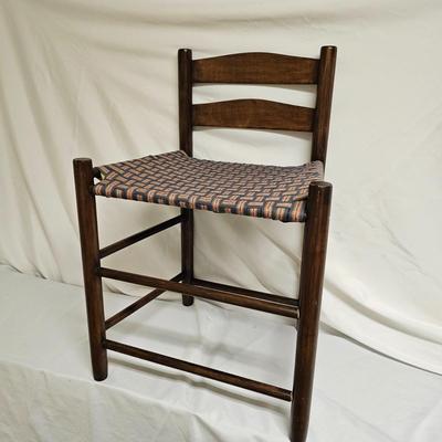 Shaker Style Ladder Back Chair w/Woven Seat  (UB1-JS)