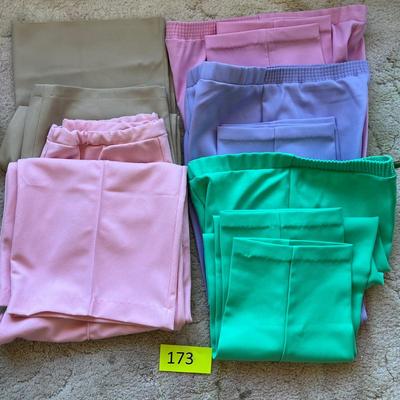 Lot of 5 pastel slacks