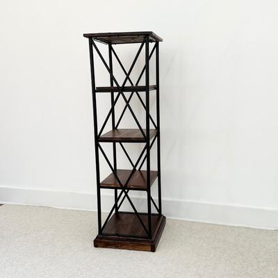 Wood & Steel Tower Stand