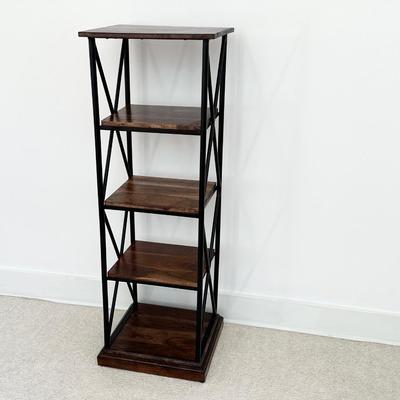 Wood & Steel Tower Stand