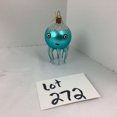 Lot 272 Vintage Hand Blown Glass Octopus Ornament