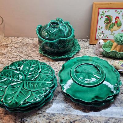 Holland Mold Cabbage Dishes with Fitz & Floyd and More Springtime Themed Dishes (DR-CE)
