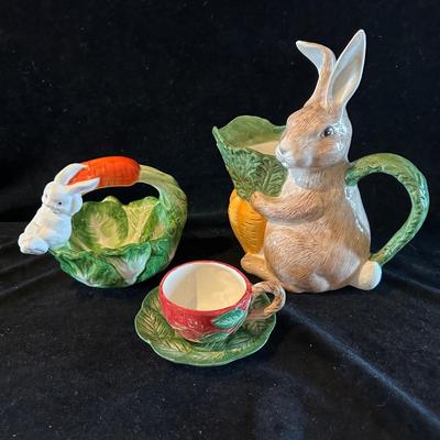 Holland Mold Cabbage Dishes with Fitz & Floyd and More Springtime Themed Dishes (DR-CE)