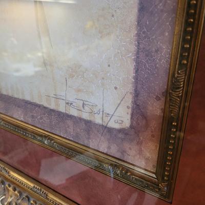 Pair of Framed Steve Butler Tropical Flower Prints (DR-CE)