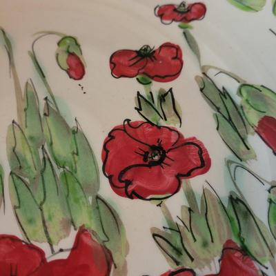 Nanette Vacher "Ambiance" Fleur Rouge & Fleur Rustique Poppy Dishes & More (DR-CE)