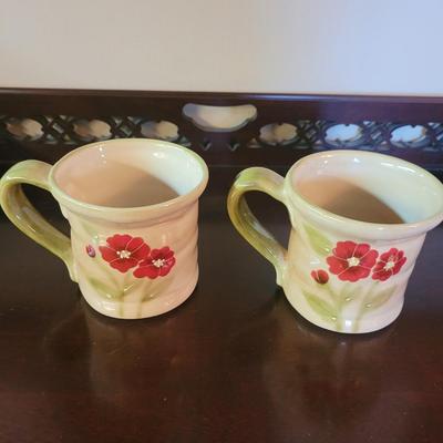 Nanette Vacher "Ambiance" Fleur Rouge & Fleur Rustique Poppy Dishes & More (DR-CE)