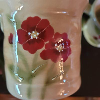 Nanette Vacher "Ambiance" Fleur Rouge & Fleur Rustique Poppy Dishes & More (DR-CE)