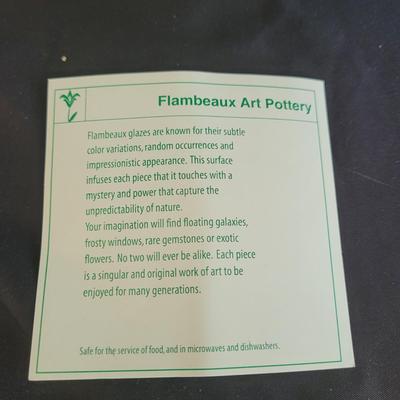 Signed Flambeaux Glaze Ceramic Vase (DR-CE)