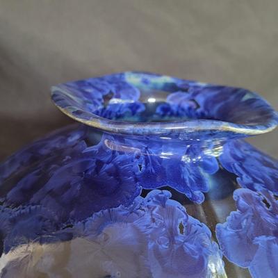 Signed Flambeaux Glaze Ceramic Vase (DR-CE)