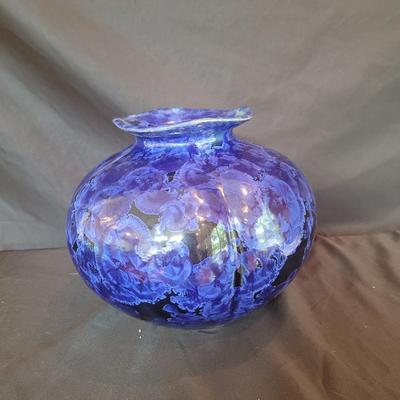 Signed Flambeaux Glaze Ceramic Vase (DR-CE)