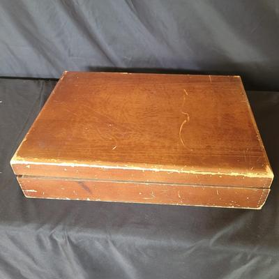 Two Six-Person Sets of Flatware by Wm Rogers in Wood Cases (DR-CE)