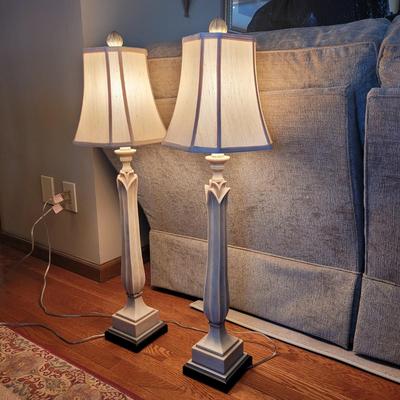 Pair of Tall Table Lamps (DR-CE)