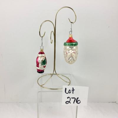 Lot 276  Pair of German Feather Tree Ornaments