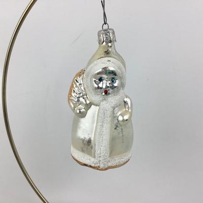 Lot 277 Vintage Blown Glass Christmas Ornament, Lady in White Coat