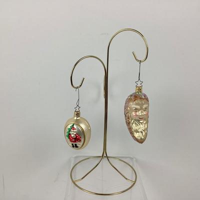 Lot 278 Pair of INGE Glass Ornaments made in Germany