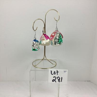 Lot 281. Lot of Vintage Mercury Glass Ornaments,