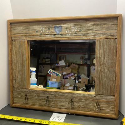 Mirror with Hooks