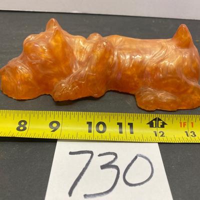 Lucite Plastic Scottie Dog