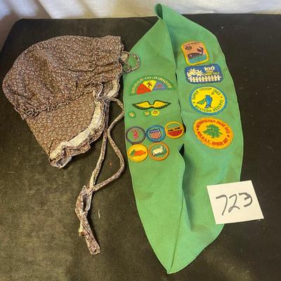 Girl Scout Patches and Sun Bonnet