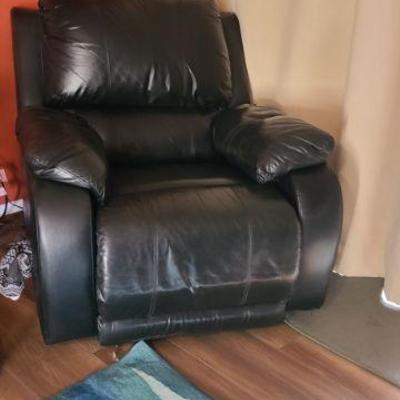 Black Leather Recliner gently used