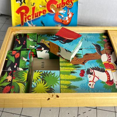 Vintage Picture Cubes Puzzle