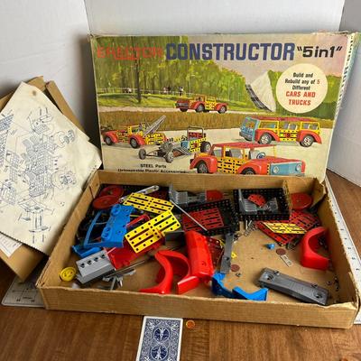 Vintage Game - Erector Construction Set - 5 in 1