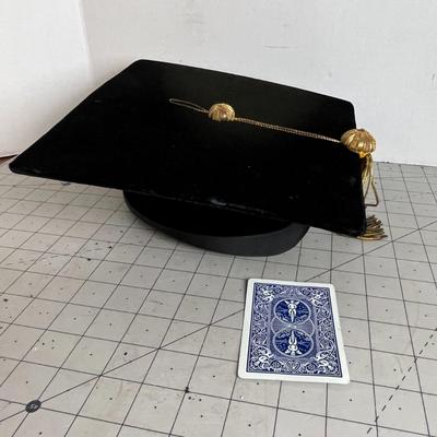 Graduation Cap with Doctoral Tam Gold Tassel