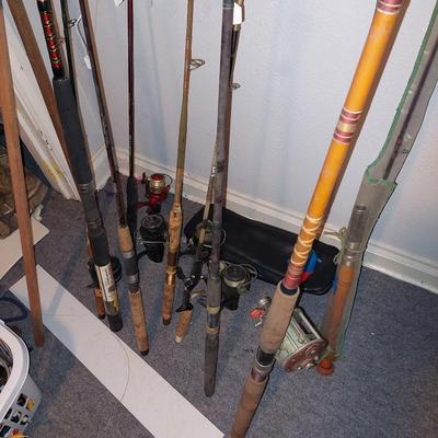 Fishing poles  lot