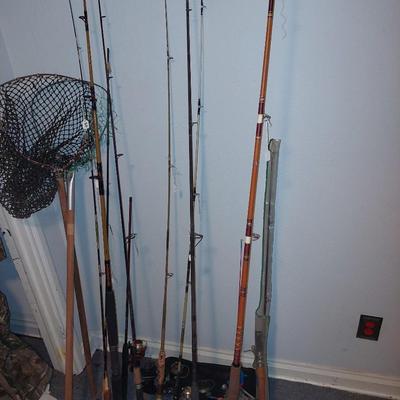 Fishing poles  lot