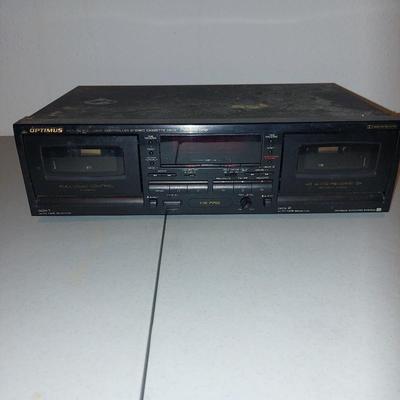 Optimus double cassett deck
