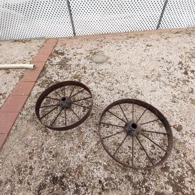 TWO WAGON WHEELS