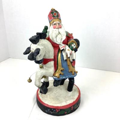 253 House of Hatten Santa Riding Horse Decor