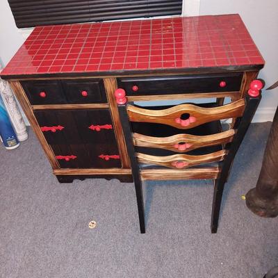 Desk and chair