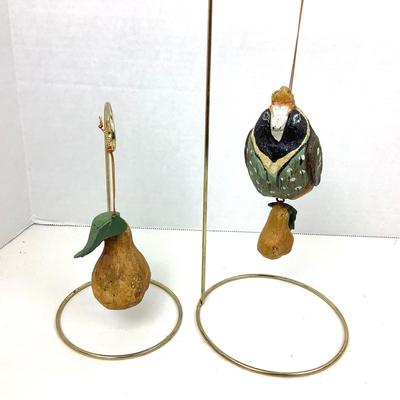258 Vintage House of Hatten Partridge in a Pear Tree Ornaments