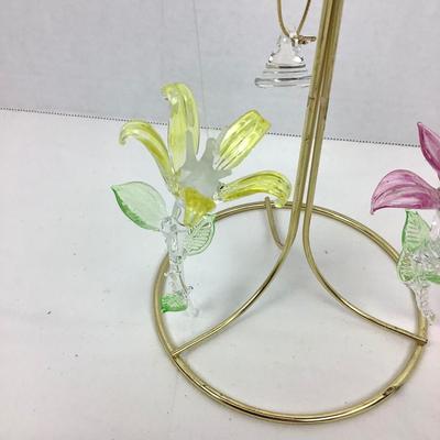 263 Handblown Glass Flower Ornaments