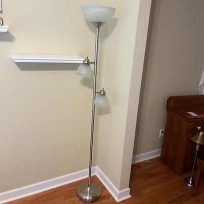 Three Light Metal Torchier Tree Style Floor Lamp (LR-MG)