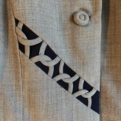 Gray 1940s Wool Suit