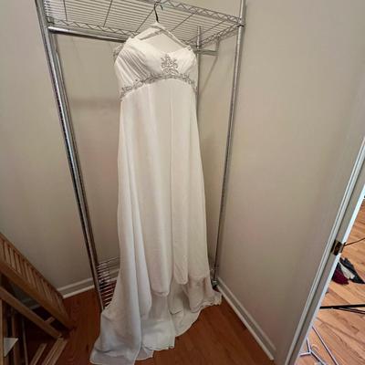 Allure Bridals Jeweled Chiffon Gown Size 18 (PS-RG)