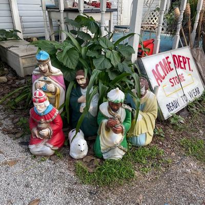 Large nativity blow molds