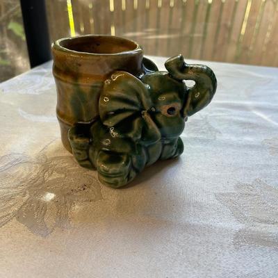 Small elephant planter