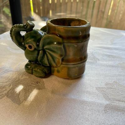 Small elephant planter